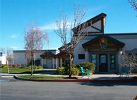 The front of a school site